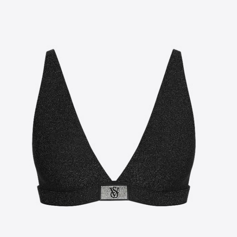 VICTORIAS SECRET Dream Angels Plunge Bralette & Matching V String Pantie Set NWT